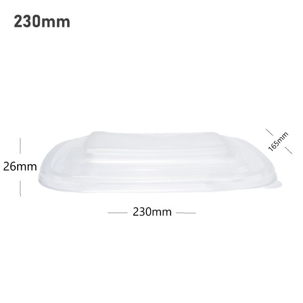 230mm PP Plastic Sugarcane Bowl Lid 300/ctn