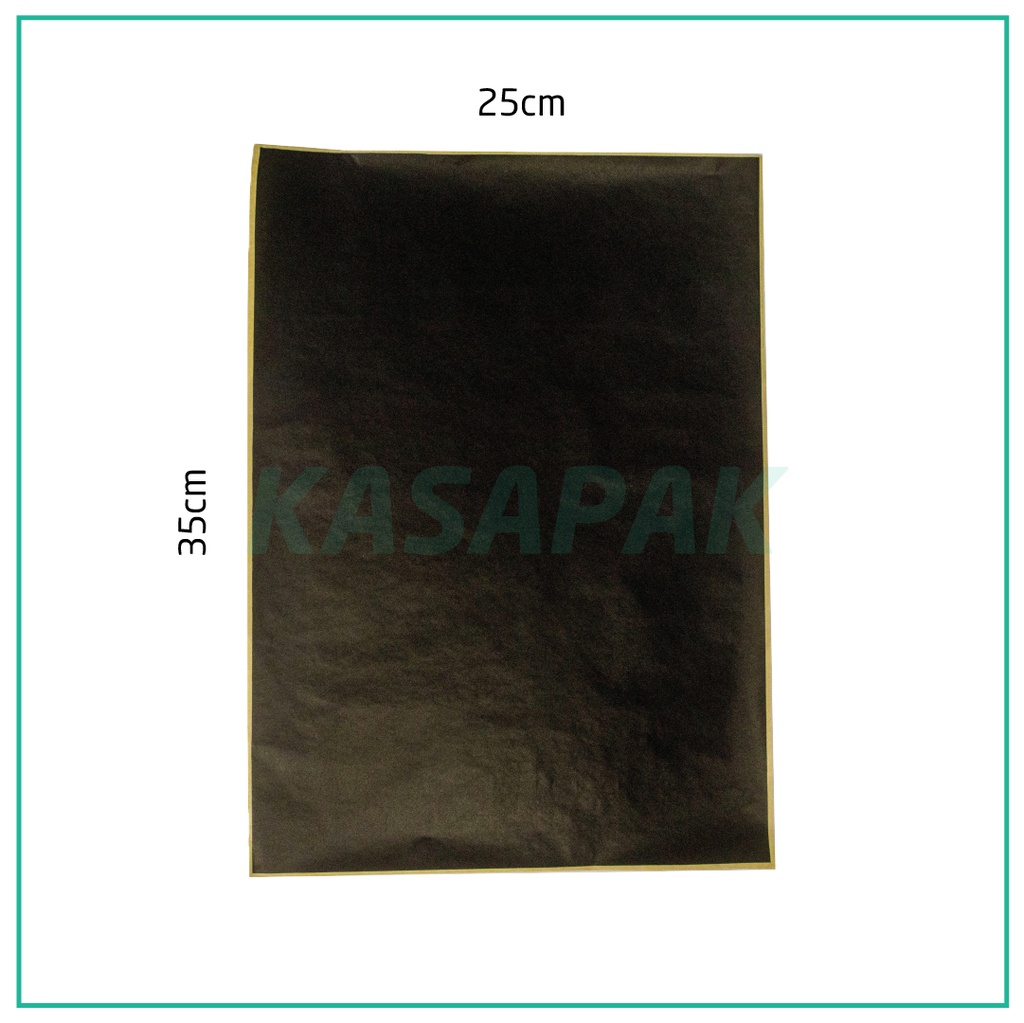PE Black Kraft Wrapping Paper 25×35cm 2000/ctn