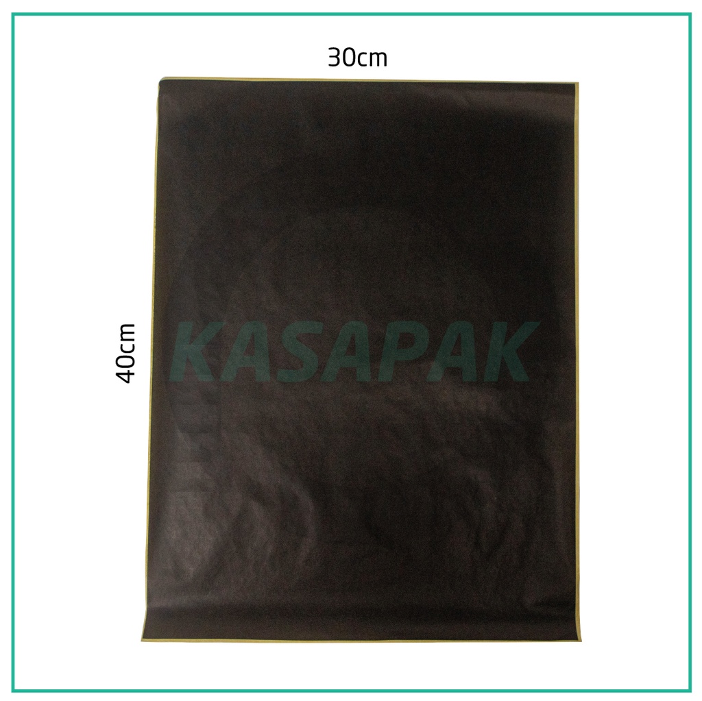 PE Black Kraft Wrapping Paper 30×40cm 2000/ctn