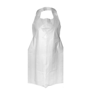 Plastic White Apron 1000/pack
