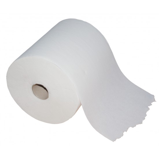 White Paper Auto Cut Roll 2Ply 120m - 6/ctn