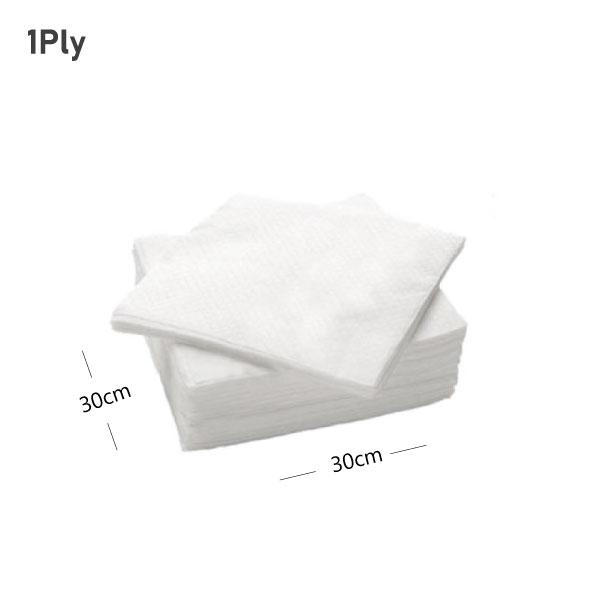 White Paper Napkin 30x30cm 1Ply 4000/ctn