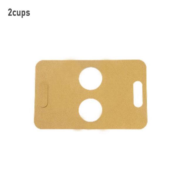2 Cup Kraft Paper Holder 240×385cm 500/ctn