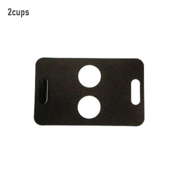 حامل اكواب ثنائي ورق اسود 500 جبة