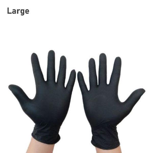 Large Black Vinyl Gloves 1000/ctn