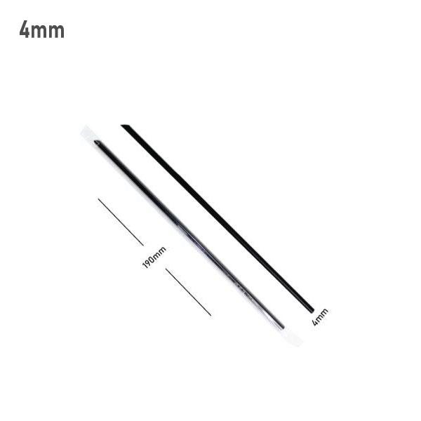 4*190mm Black Spike Straw Film Wrap 4000/Ctn