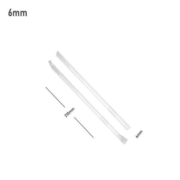 6x210mm Clear Spike Straw Film Wrap 4000/Ctn