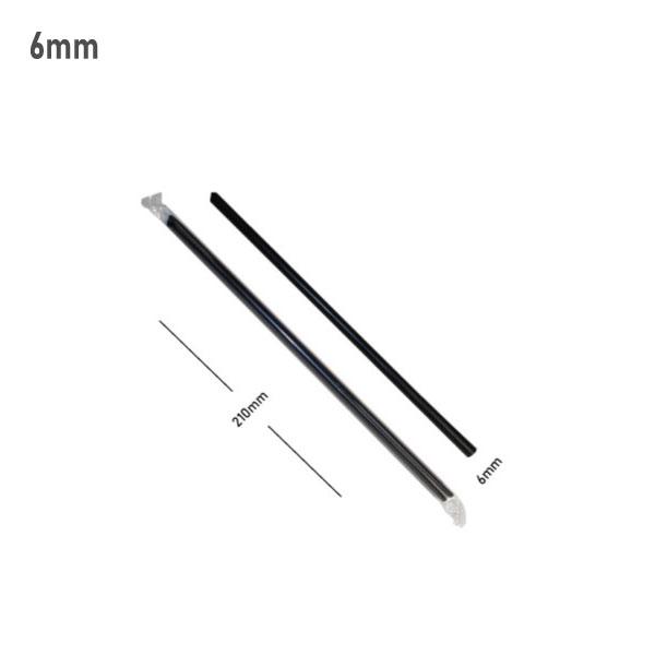 6*210mm Black Spike Straw Film Wrap 4000/Ctn