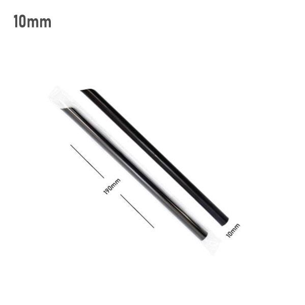 10*190mm Black Spike Straw Film Wrap 4000/Ctn