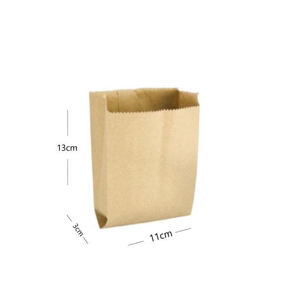 Kraft Paper Satchel Bag 11×3×13cm - 1000/ctn