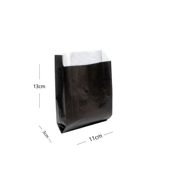 Black Paper Satchel Bag 11×3×13cm - 1000/ctn