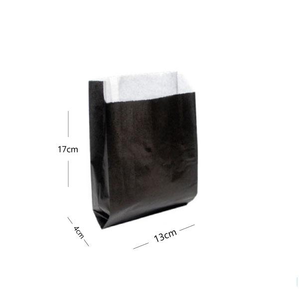 Black Paper Satchel Bag 13×4×17cm - 1000/ctn