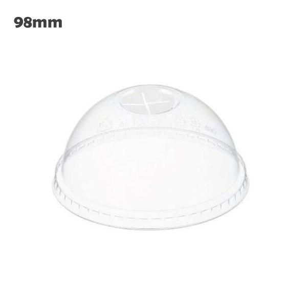 98mm Clear PET Plastic X hole Dome Lid 1000/ctn