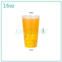 16oz/90mm PP Plastic Frosted Cup 500/ctn