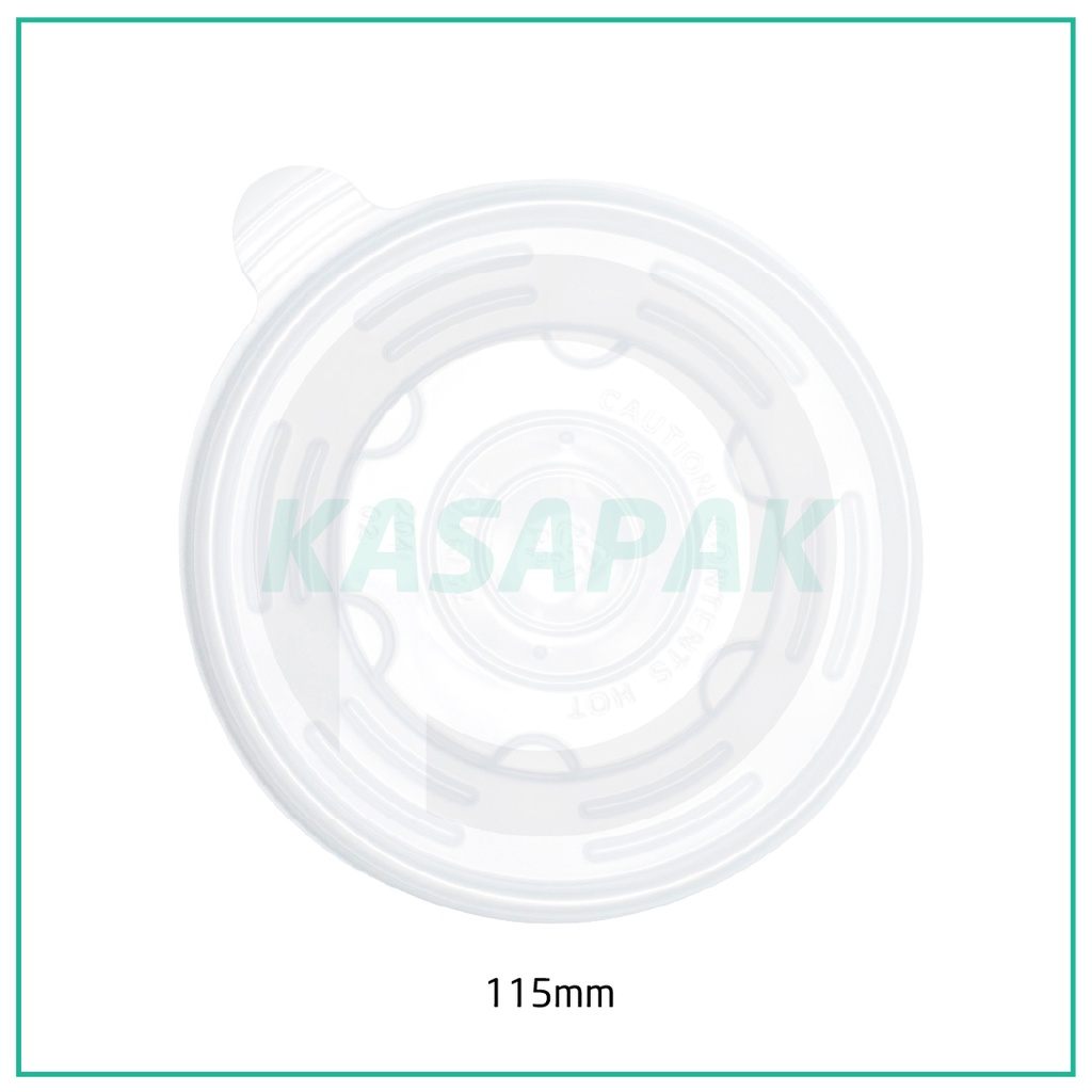 115mm PP Plastic Soup Cup Lid 500/ctn