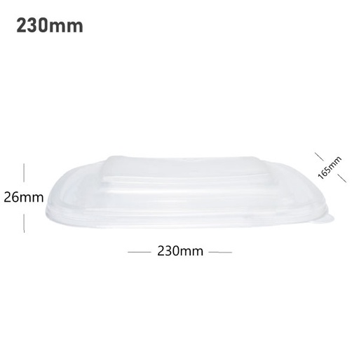 [001283] 230mm PP Plastic Sugarcane Bowl Lid 300/ctn