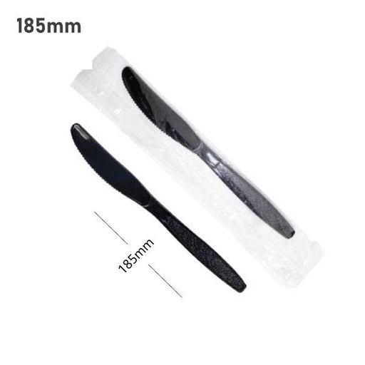 [001537] Premium Black PS Plastic Knife Film Wrap 1000/ctn