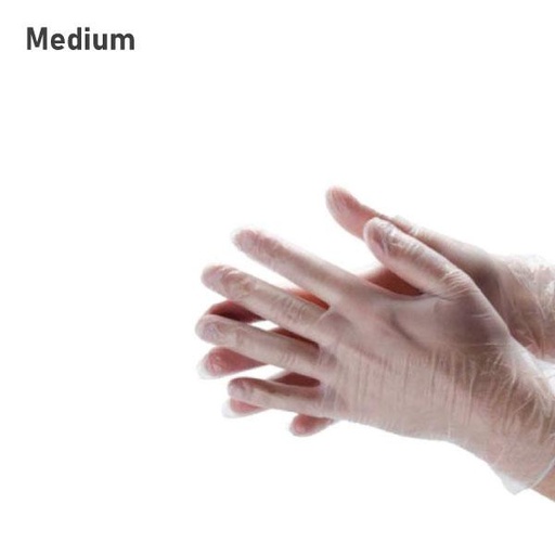 [003003] Medium Clear Vinyl Gloves 1000/ctn