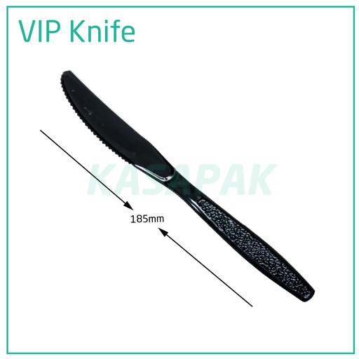 [003011] Premium Black PS Plastic Knife 1000/ctn