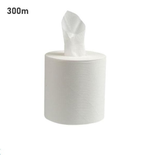 [004006] White Paper Hand Max Roll 300m - 6/ctn