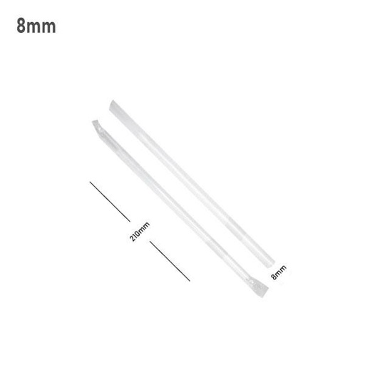 [001705] 8x210mm Clear Spike Straw Film Wrap 4000/Ctn