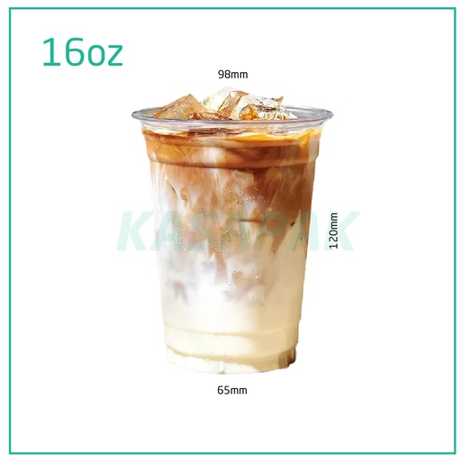 [001052] 16oz/98mm PET Plastic Cold Drinks Cup 1000/ctn