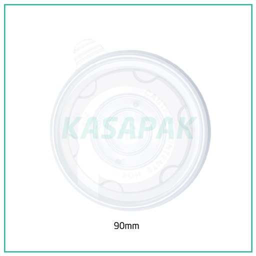 [001149] 90mm PP Plastic Soup Cup Lid 500/ctn