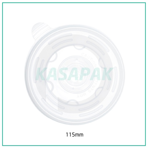 [001150] 115mm PP Plastic Soup Cup Lid 500/ctn